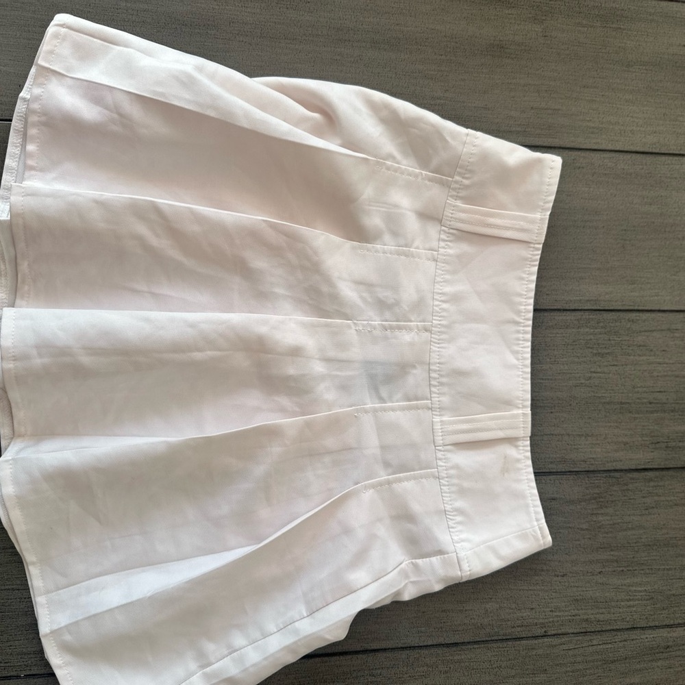 White Pleated Skirt